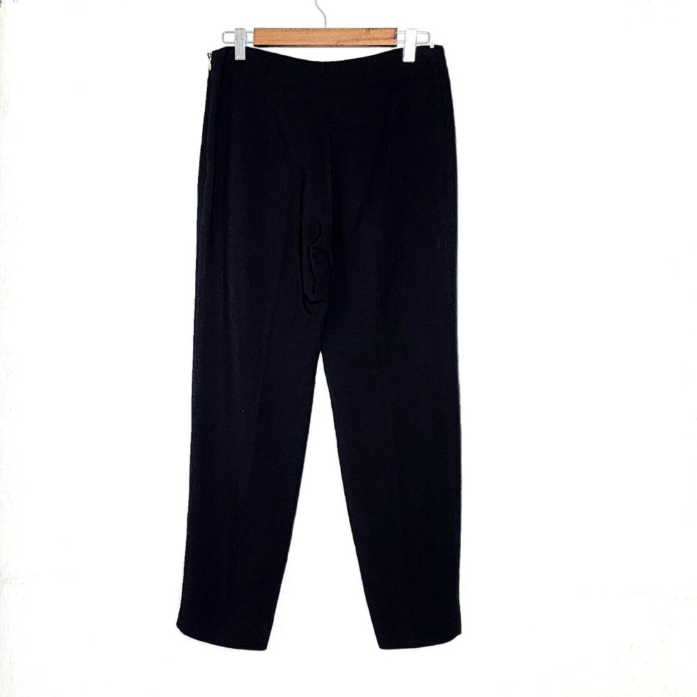 Antonio Berardi Women's Black Tapered Pants IT 42 * US 4-6 Made In Italy 30.5W - Picture 2 of 3